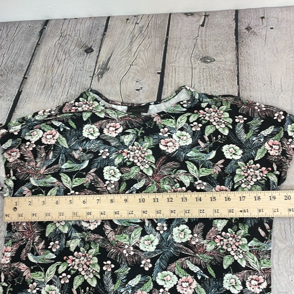 J. Jill Wearever Collection Floral T-shirt top short sleeve round neck sz Small - Picture 10 of 11